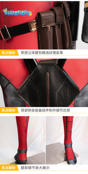 New Deadpooling 3 Cosplay Cosutme Wade Winston Wilson Jumpsuit Belt Cosplay Costume Movie Anti-hero Suit Halloween