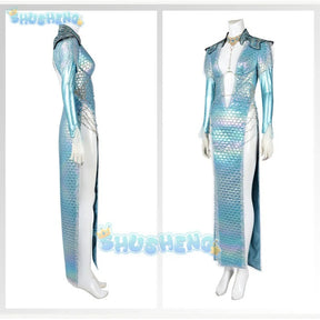 Baldurs Cos Gate 3 Shadowheart Wavemothes Robe Cosplay Costume Necklace Uniform Props Halloween Party for Women Girls Role Play