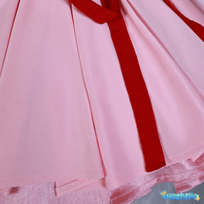 Anime Shugo Chara Cosplay Hinamori Amu Costume Amulet Heart Pink Girls Dress Sexy Cos Wigs Jirai Kei For Halloween Customized