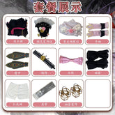 Anime Kurumi Cosplay Game Naraka: Bladepoint Costume HuTao Pink Dress Outfit Suit Halloween Party Role Play Prop for Woman