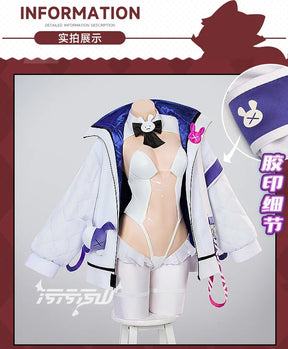 Honkai Gakuen 2 Tiara City Express Cosplay Costume Leather jumpsuit necklace outerwear sock set women Halloween sexy new uniform