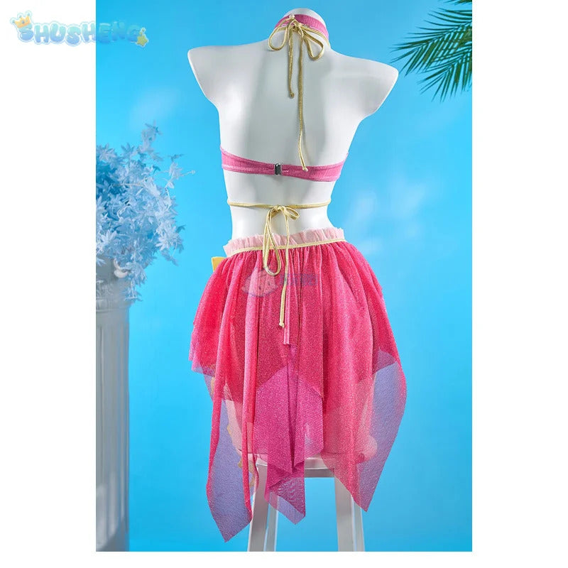 Movie Musa Cosplay Costume Halloween party sexy dress accessories prop wing set women beach sexy swimsuit uniform