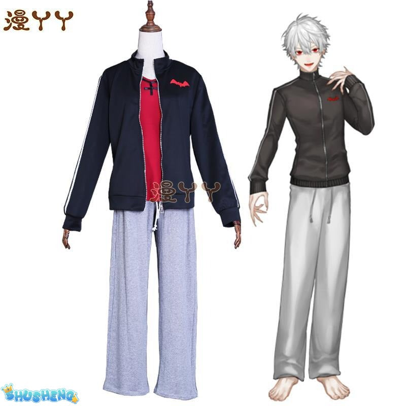 Virtual YouTuber Kuzuha Cosplay Costume Nijisanji Vtuber Aleksandr Lagusa Gamers Vampire Sasha Virtual Anchor Clothing