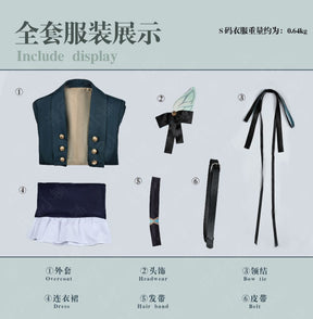 Firefly Cosplay Game Honkai Star Rail Midsummer Firefly Time Casual Wear Suit Cosplay Costume Dress Halloween Cos