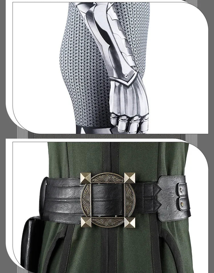 Doctor Doom Cosplay Costume Doom Vest Jumpsuit Helmet Outfit Halloween Carnival Party Christmas Play Role Clothes Clothing