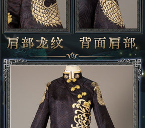 Game Identity V Cosplay White/Black Guard Cosplay Costume Chinese Wu Chang Uniform Party Role Play Clothing for Women Man