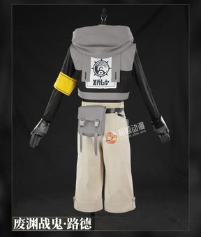Anime Gachiakuta Rudo Surebrec Cosplay Costume Uniform Hoodie Gloves Akuta Cleaners Halloween Party Women Men Carnival