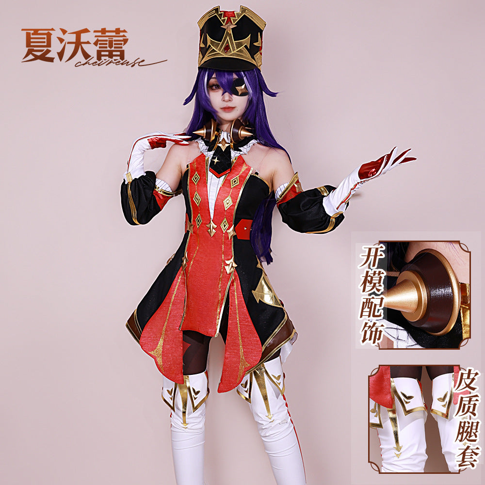 Chevreuse Cosplay Costume Genshin Impact Fontaine Full Set Wig Hat Shoes Halloween Xmas Christmas New Year