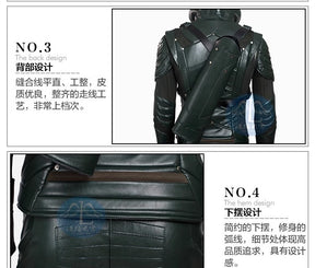 The Arrow Season 5 Green Arrow Cosplay Costume Oliver Quee Outfit Halloween Costumes