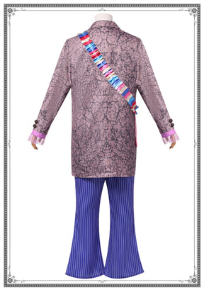 Alice in Wonderland cosplay hat man costume, Mad Hatter movie character play dress-up suit