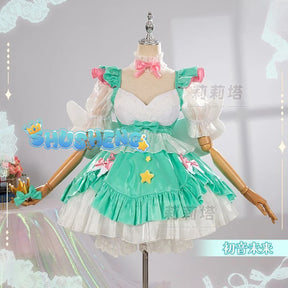Miku cosplay cute princess Loli dress Miku wig play a full set of dresses for Christmas and Halloween