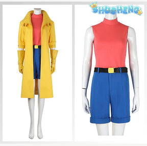 Super Villain Fantasia X 97 Cosplay Jubilee Cosplay Costume Disguise For Girls Women Adult Coat PantsHalloween Carnival Suit