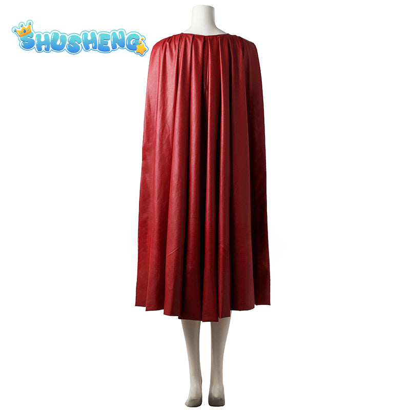 Supergirl Cosplay Outfit Superhero Kara Zor-El Danvers Halloween Costumes Jumpsuit Skirt  Girl Comic Con Suit