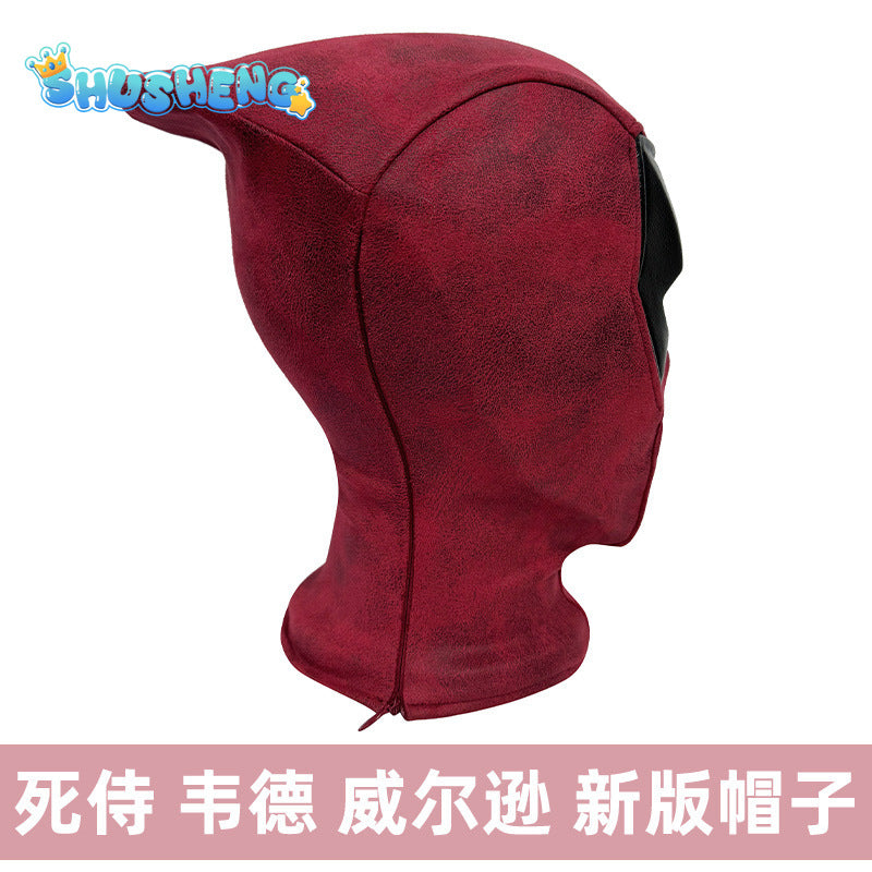 Deluxe Deadpool Cosplay Mask Costume Wade Winston Wilson Roleplay Headgear Halloween Party Carnival Costume Props With Shell