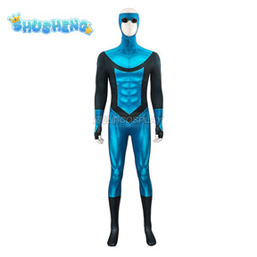 Mark Grayson Cosplay Jumpsuits Costume Cartoon Invincible Roleplay Outfits Male Superhero Disguise Bodysuit Halloween Party Suit