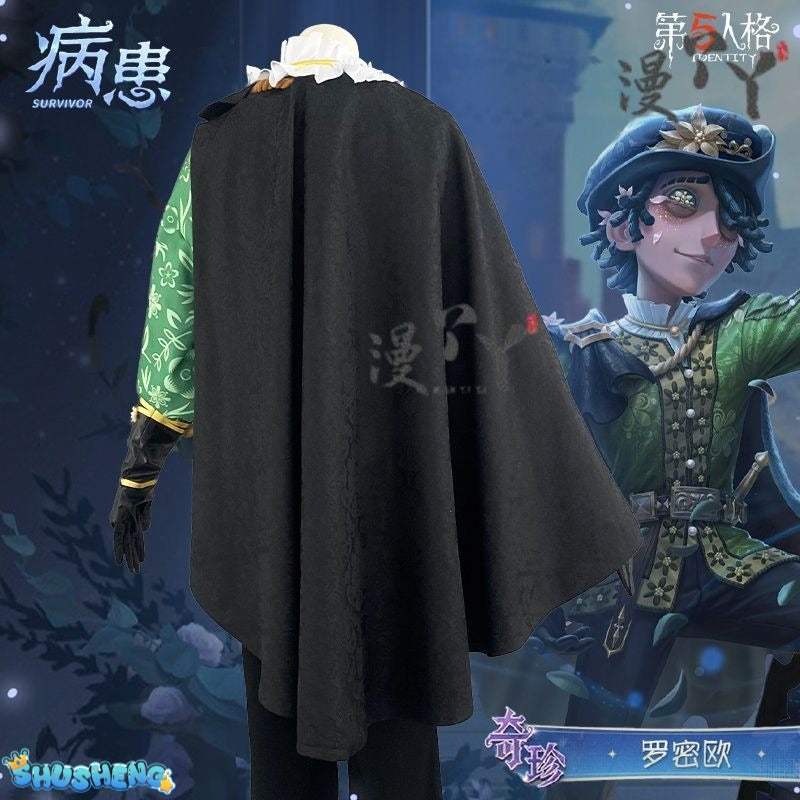 Emil Cosplay Game Identity Ⅴ Patient Costume New Romeo Cloak Hat Prop Accessories Set Party Carnival Woman Man Uniform