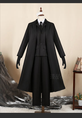 Osamu Dazai Cosplay Costume Black Trench Jacket Pants Gloves bandage Dazai Osamu Outfits Uniform Halloween Kostum For Anime Comic Con