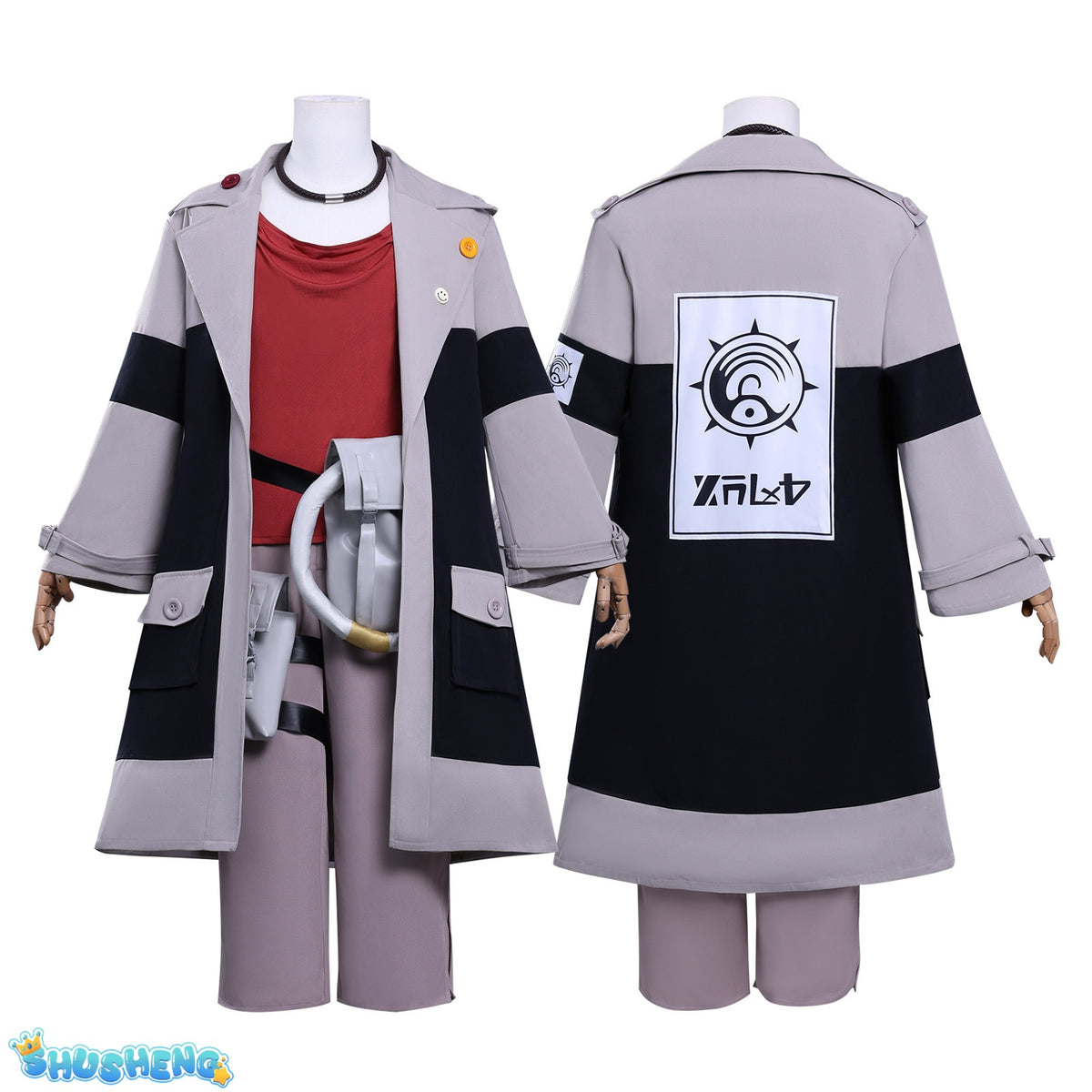 Anime Enjin GACHIAKUTA Cosplay Nji Costume Halloween Party Fashion Men Women Uniforms Jacket Pants Shirt Prop Wig New Set
