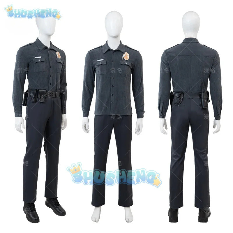 Mortal Kombat 1 T-1000 Cosplay Costume Uniform Halloween Carnival Party Christmas Play Role Clothes Clothing for Men
