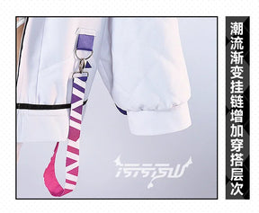 Honkai Gakuen 2 Tiara City Express Cosplay Costume Leather jumpsuit necklace outerwear sock set women Halloween sexy new uniform