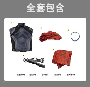 Red Agatha Wiccan Cosplay Costume Billy Kaplan Uniform Halloween Carnival Party Christmas Play Role Clothes Clothing for Men