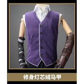 Velsor Clair Obscur: Expedition 33 Cosplay Verso Costume Men's new fantasy Halloween uniform vest shoe cover waist bag props set