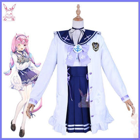 In Stock Aqua Minato Cosplay Costumes Hololive Holo Vtuber JK Sailor School Uniform Seifuku Ateshi Onion Baqua