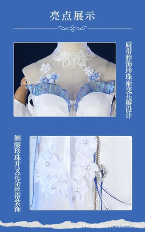 Game Path to Nowhere Hamel Cosplay Costume Sexy dress accessories leg rings props wig set Halloween women's Hamel New uniform