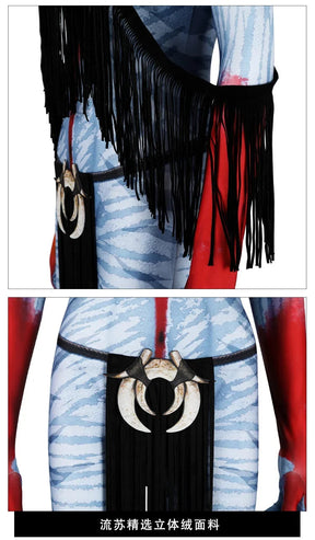 Shusheng-R Avatar:Fire and Ash Neytiri te Ckaha Mo'at’ite Cosplay Costume Tail Zentai Female Halloween Party Bodysuit