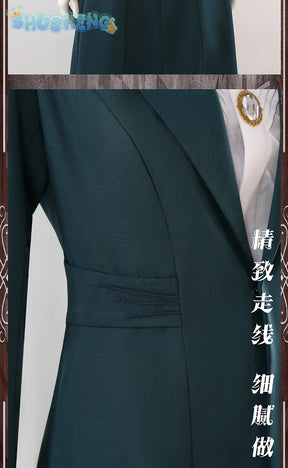 Agatha Harkness Cosplay Prof. Emeritus Harkness Costume Movie coat shirt pants necklace carnival party men women suit uniform