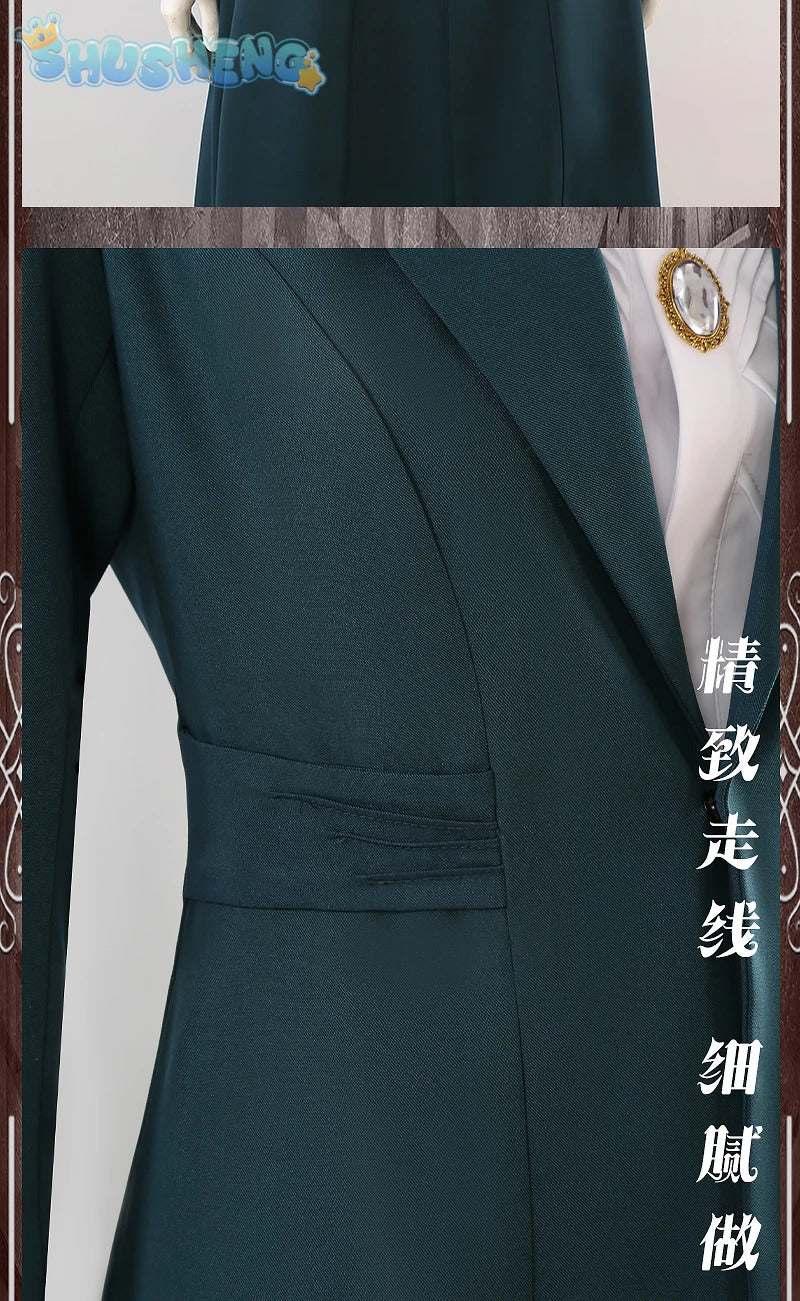Agatha Harkness Cosplay Prof. Emeritus Harkness Costume Movie coat shirt pants necklace carnival party men women suit uniform
