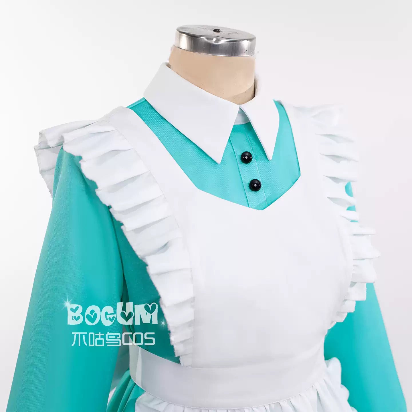 Shusheng-R Miku Cosplay Costume Alice's Maid Dress Full Set Uniform Role Play Halloween Carnival Party Outfit for Women