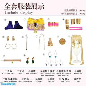 Anime Shugo Chara! Cosplay Tsukiyomi Utau Cosplay Doujin Costume Wig Women Tsukiyomi Utau Cosplay Dancer Sexy Dress