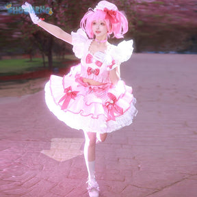 Hinamori Amu Anime Shugo Chara Cosplay Costume Wig skirt support accessories Halloween Christmas adult gift Cute Pink Lolita set