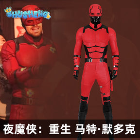 New Daredeviling Cosplay Born Again Cosplay Costume Jumpsuit Helmet Gloves Leggings For Game Party Custom Made