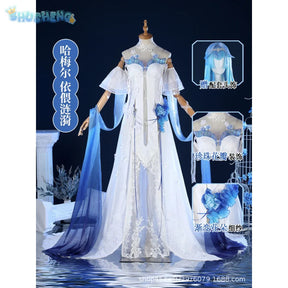 Game Path to Nowhere Hamel Cosplay Costume Sexy dress accessories leg rings props wig set Halloween women's Hamel New uniform