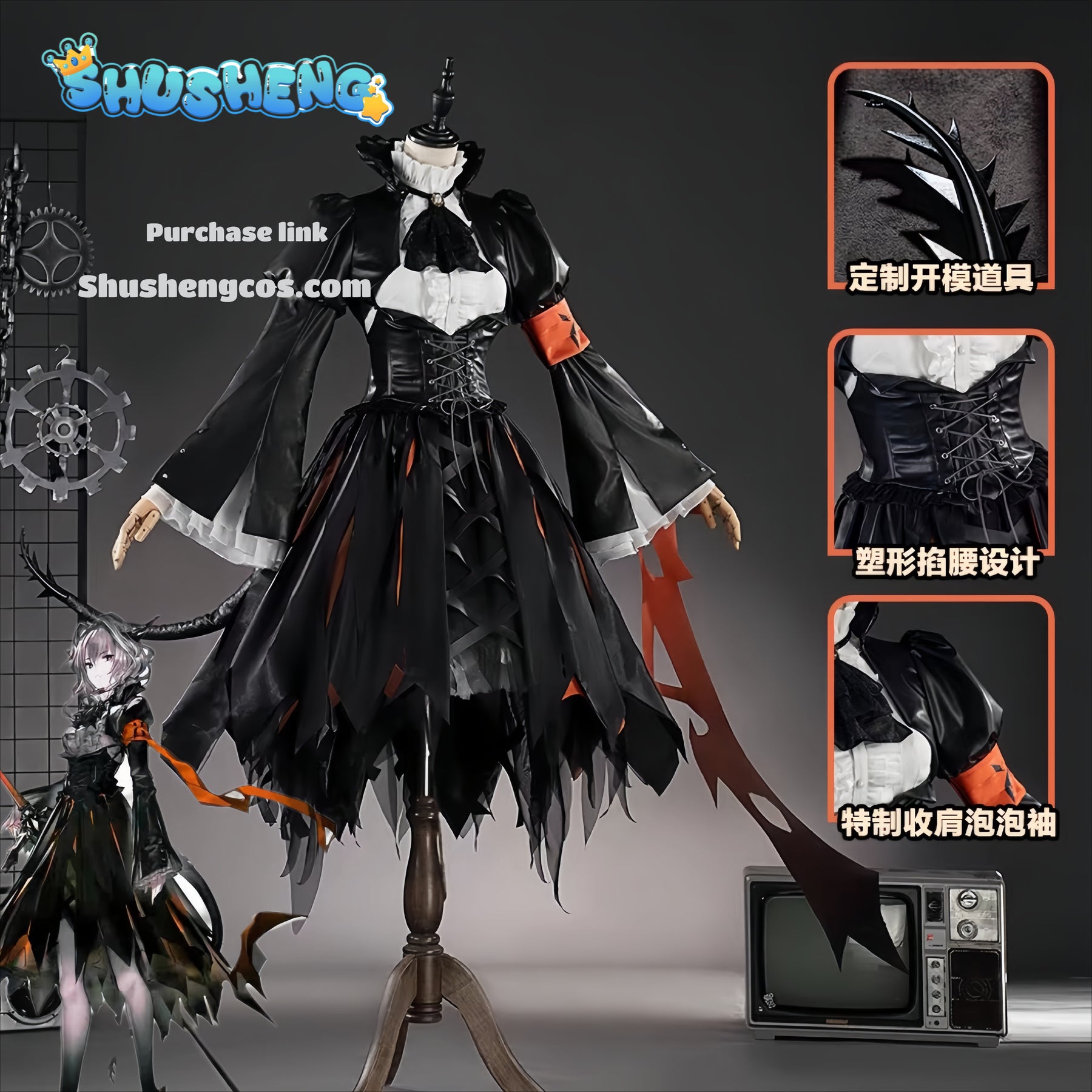 Game Cosplay Series:  Arknights-Talulah （Crimson Blaze） Cosplay anime gorgeous Costume Shushengcos