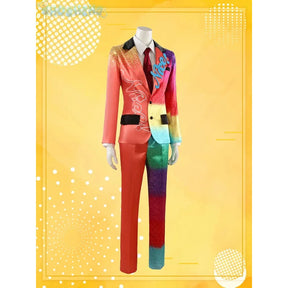 Anime Ensemble Stars Nice Arneb Thunder Cosplay Costume Colorful personalized suit shirt tie pants set Halloween party uniform