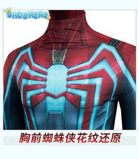 PS4 Velocity Spiderman Costume Cosplay Spandx 3D Printed PS4 Superhero Halloween Costume Zentai Outfits Spiderman Bodysuit Adult