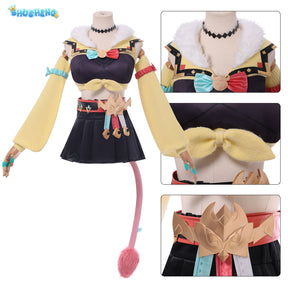 Hot Game Genshin Impact Varesa Cosplay Costume Anime Clothes Cute Dress for Women Girls Uniform Wig Shoes Halloween Role Party