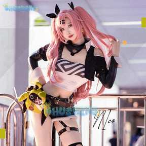 Game Zenless Zone Zero Nicole Demara Cosplay Costume Pink Wig Halloween Cute Girl Women New Year Party Cosplay Shorts Sexy Suit