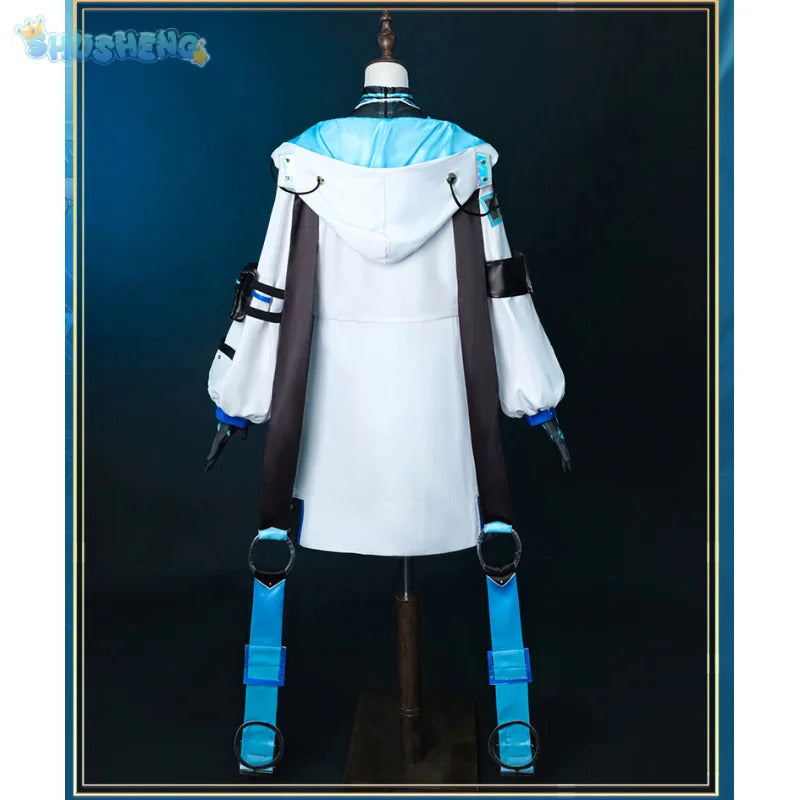 Genshin Impact Wanderer Balladeer Cosplay Kabukimono Costume Halloween Fashion DJ New Props Wig Accessories Men Women Uniform