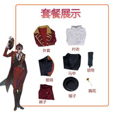 Identity V Norton Campbell Prospector Cosplay Costume Coat shirt shawl vest tie hat props Halloween gorgeous knight uniform set