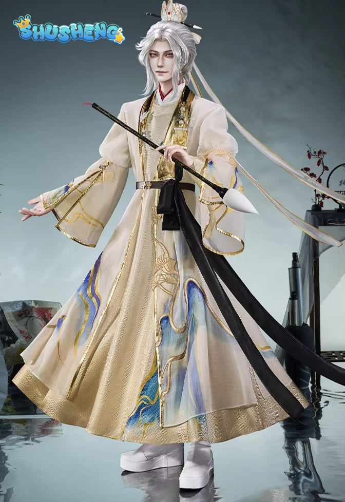 New Game skin Cosplay Series:Identity V Wu Chang (Xie Bian/Fan Wujiu) - Verdant Realms Unfurled Cosplay Costume full set Shushengcos S-XL