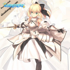 Game Cosplay Series:Fate/Grand Order-Artoria Pendragon （saber lily ）Cosplay Costume full set Shushengcos S-XL
