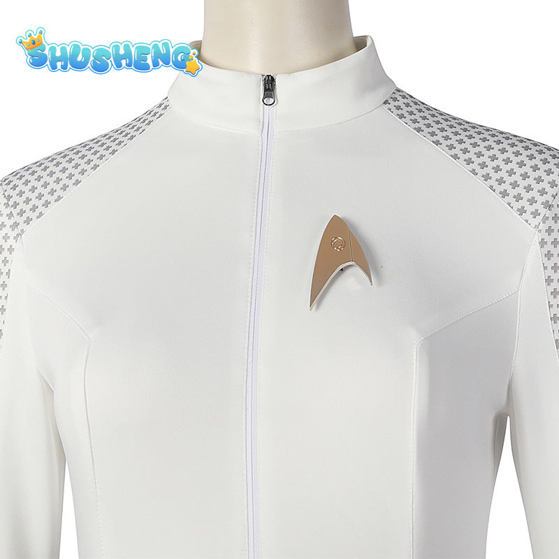 Cosplay Una Chin Riley Nyota Uhura Fantasy TV Space Travel Costume Disguise Adult Women Roleplay Outfits Female