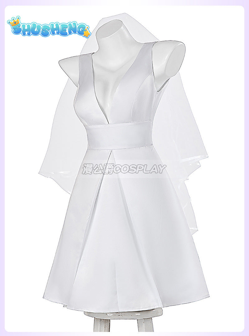 Harley Bride wedding dress Cosplay Costume Joker Women Outfit wedding dress Quinn Halloween