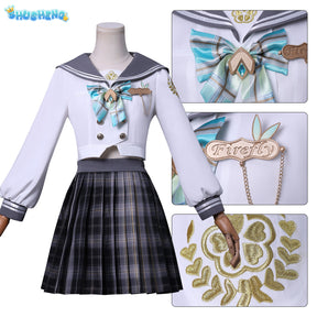 Anime Game Honkai Star Rail Fireflies Spring Missive Cosplay Clothing Full Set Costume Outfits For Woman JK Dress Cosplay Party