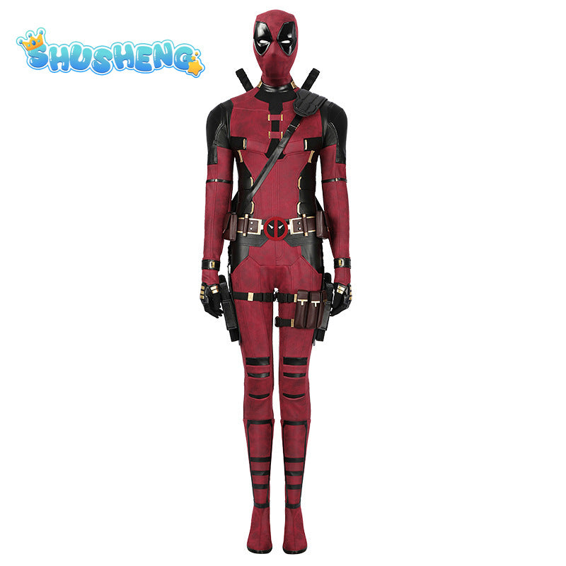 Superhero Deadpool Cosplay Jumpsuit Cosplay Costume Women Halloween Zenti James Howlett Party Bodysuit