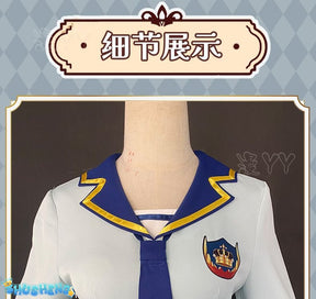 Aikatsu Stars! Costume Nijino Yume Cosplay Dresses School Idol Yume Wigs Headwear Halloween Carnival Schoolgirl Uniform Dress